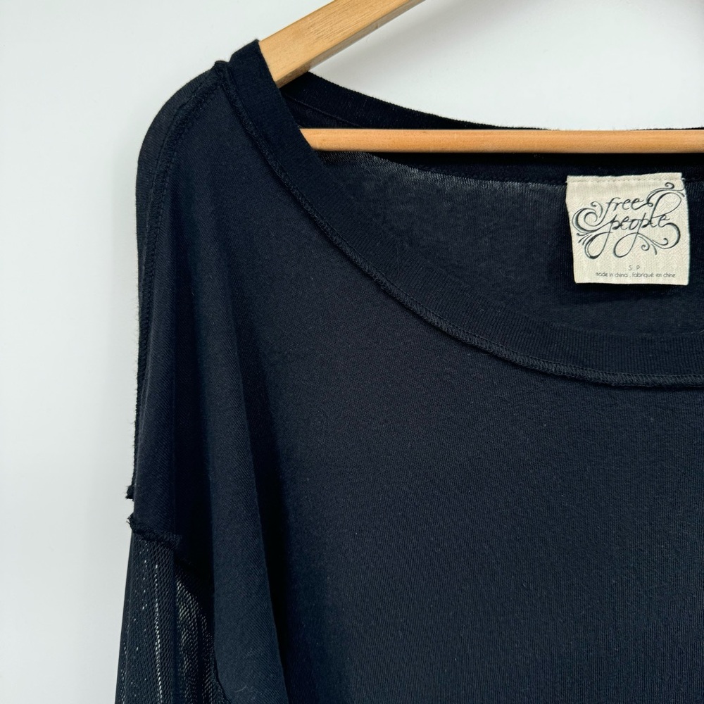 Free People Still Got It Top Small Mesh Bell Sleeves Witchy Whimsigoth Fairycore - Picture 4 of 10